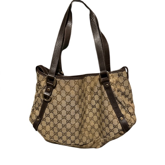 Gucci Handbags - Gucci Brown Shoulder Bag with Iconic GG Monogram